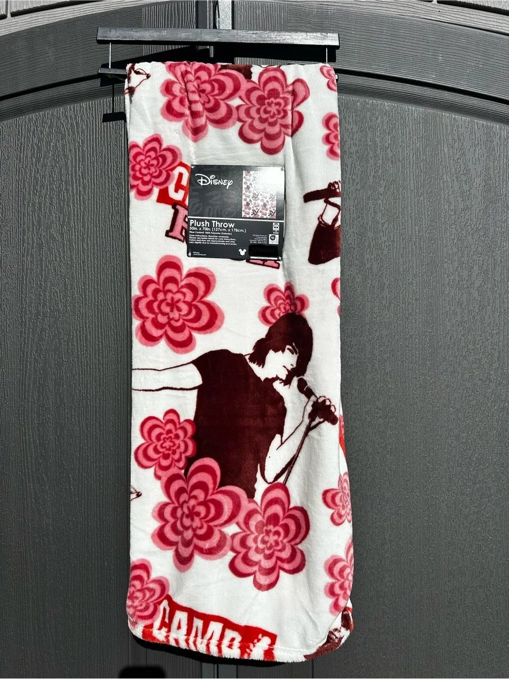 Disney Camp Rock ft. Joe Jonas Plush Throw Blanket NWT